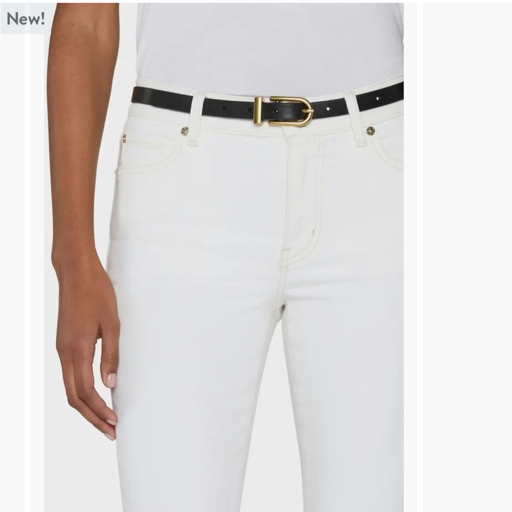 Frame Denim Women's Cream Straight Leg Jeans - Picture 4 of 5